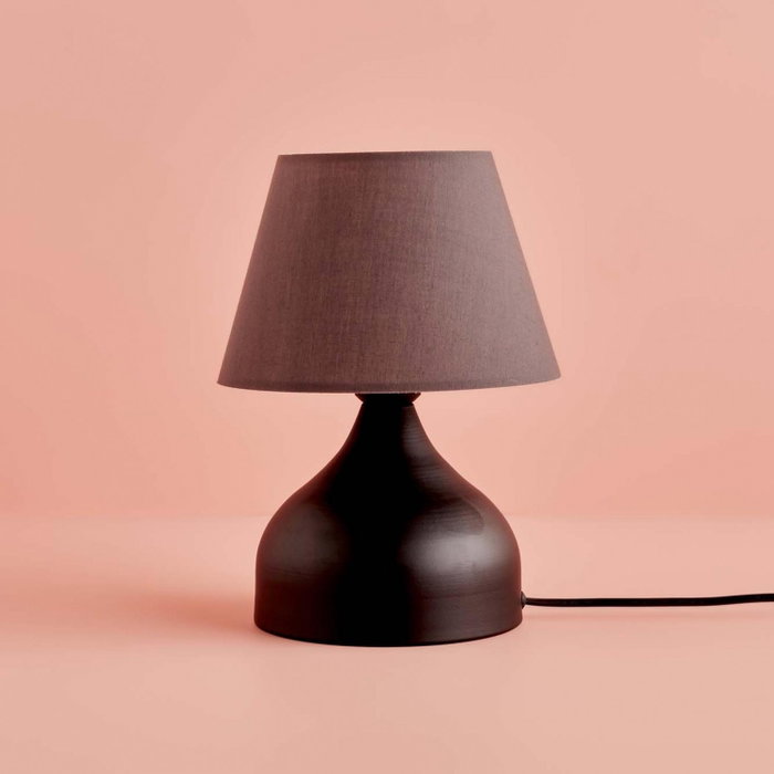 Opviq Lámpara de Mesa AYD-3434 Gris y Negro